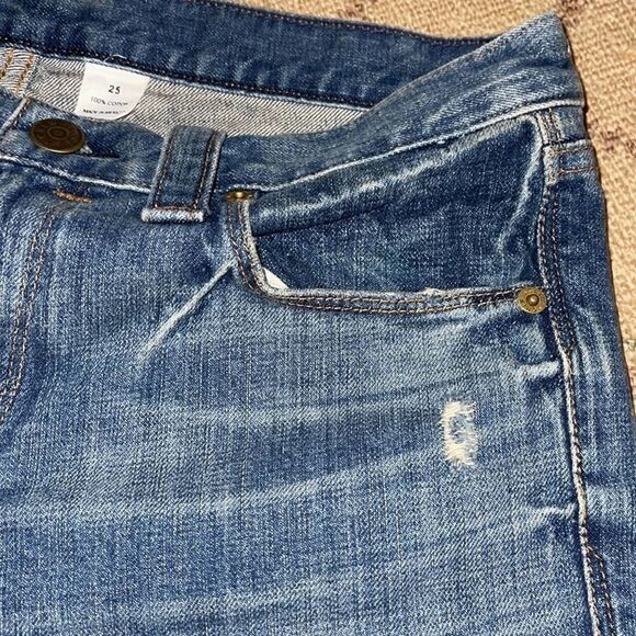J. Crew whiskered denim cutoff shorts 25 - Picture 3 of 7